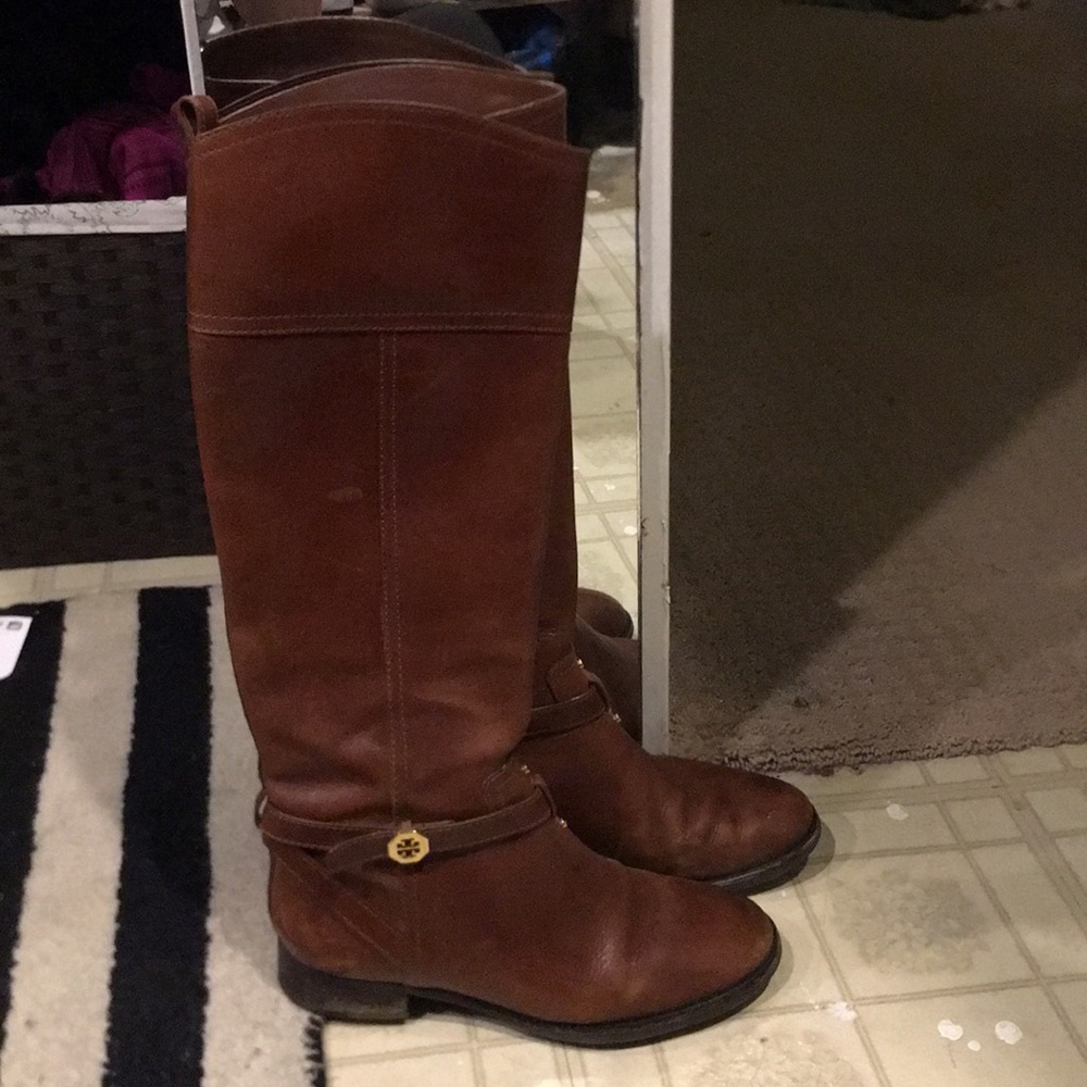 Tory Burch riding boots.